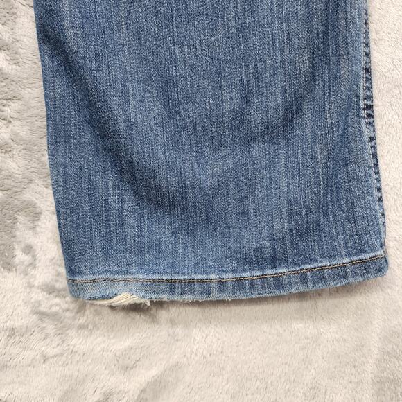 Calvin Klein Jeans Womens 12 Blue Mid Rise Slim Bootcut Stretch Denim Casual - Picture 5 of 16